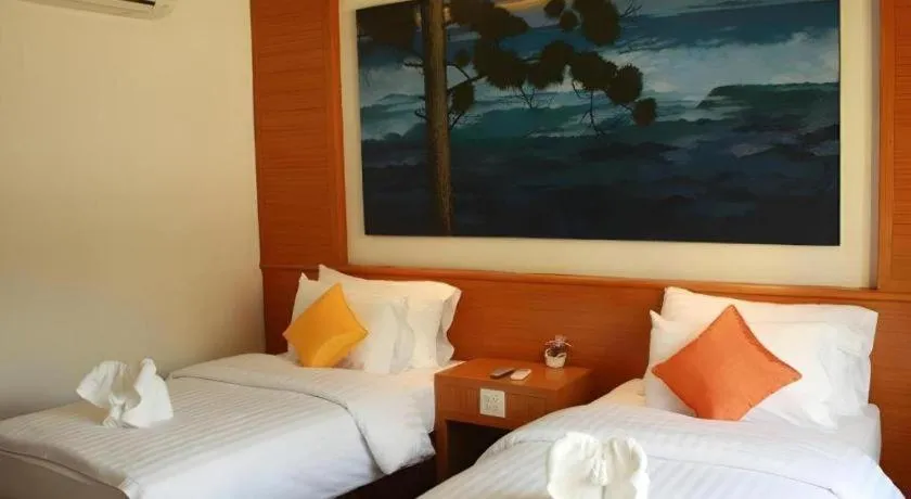 Bed in Chiang Khan Boutique Hotel