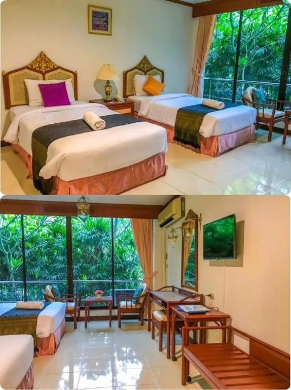 Bed in Sida Resort Hotel Nakhon Nayok