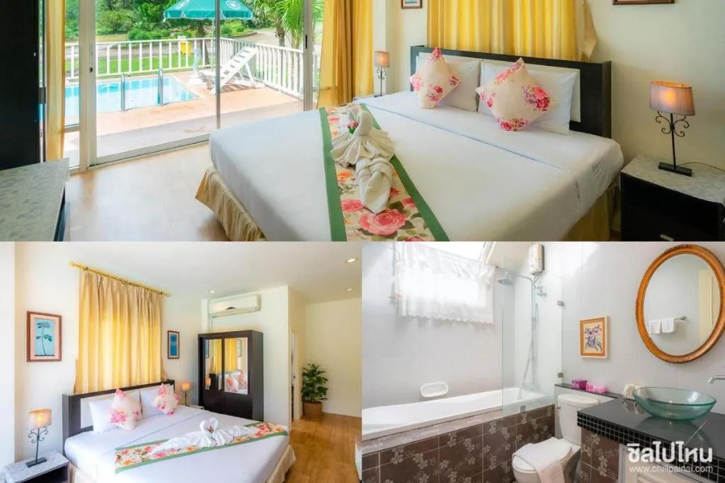 Bed in Sida Resort Hotel Nakhon Nayok