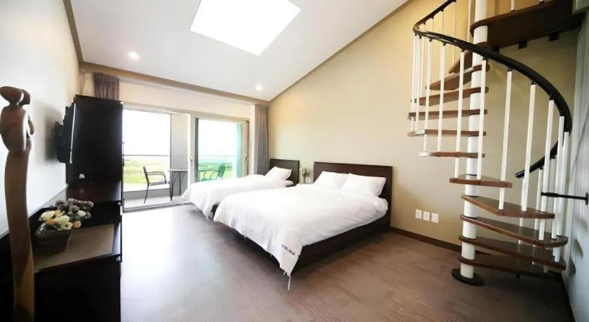 Bed in Sea View Hotel