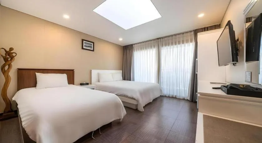 Bed in Sea View Hotel