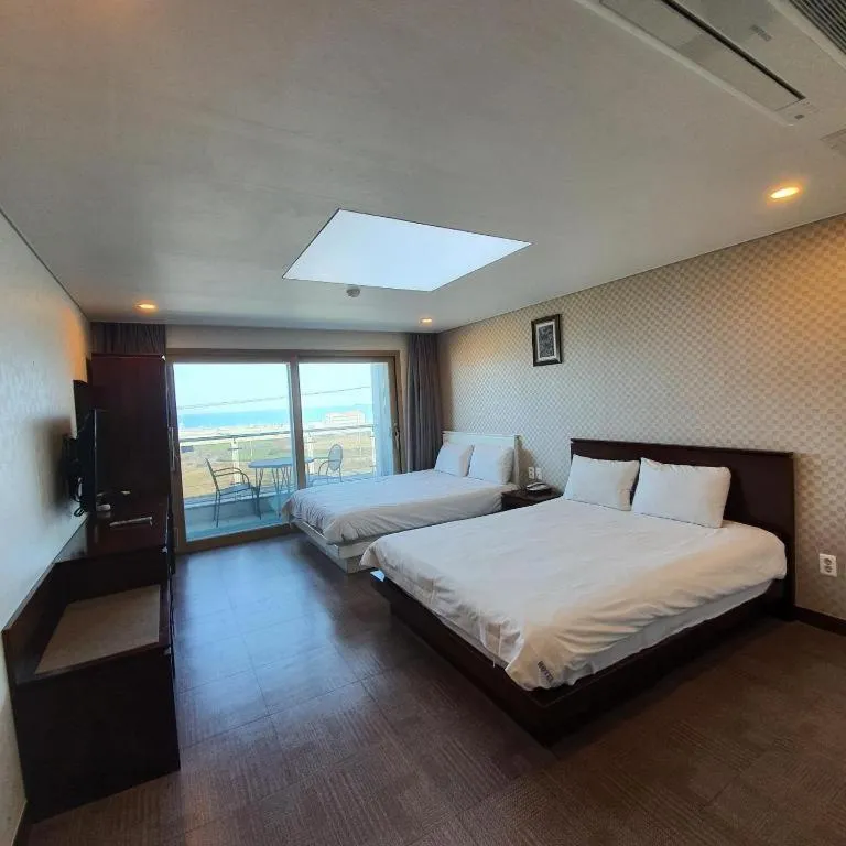 Bed in Sea View Hotel