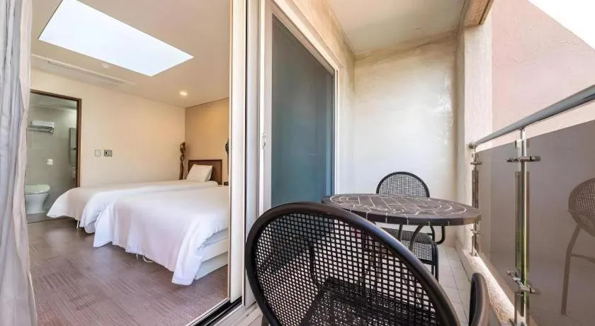 Bed in Sea View Hotel