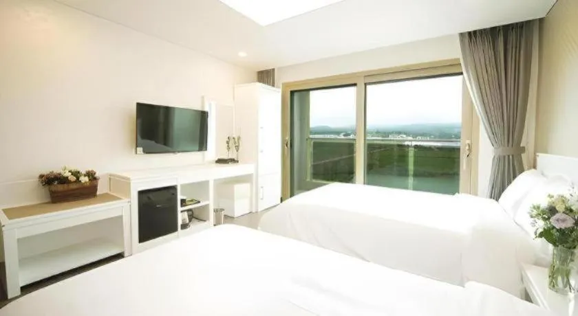 Bed in Sea View Hotel