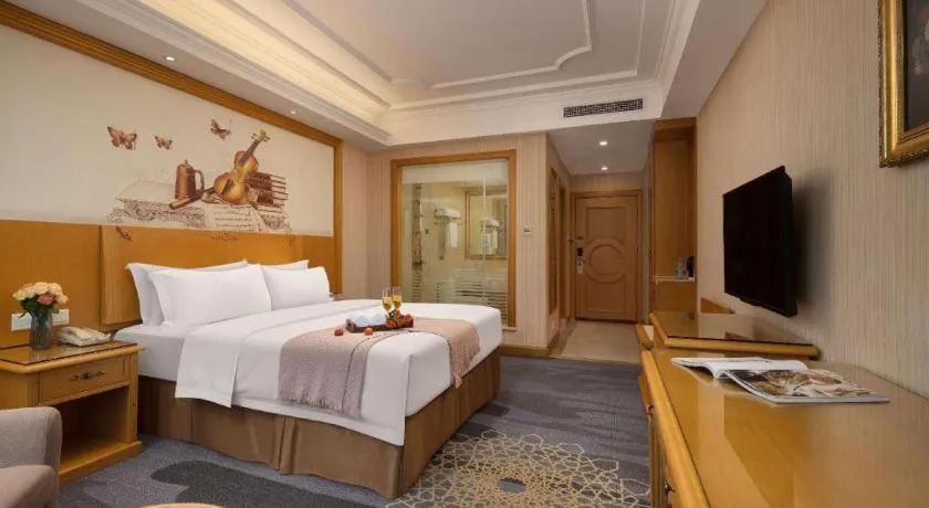 Bed in Vienna Hotel Guangzhou Panyu Shiqiao Center Branch
