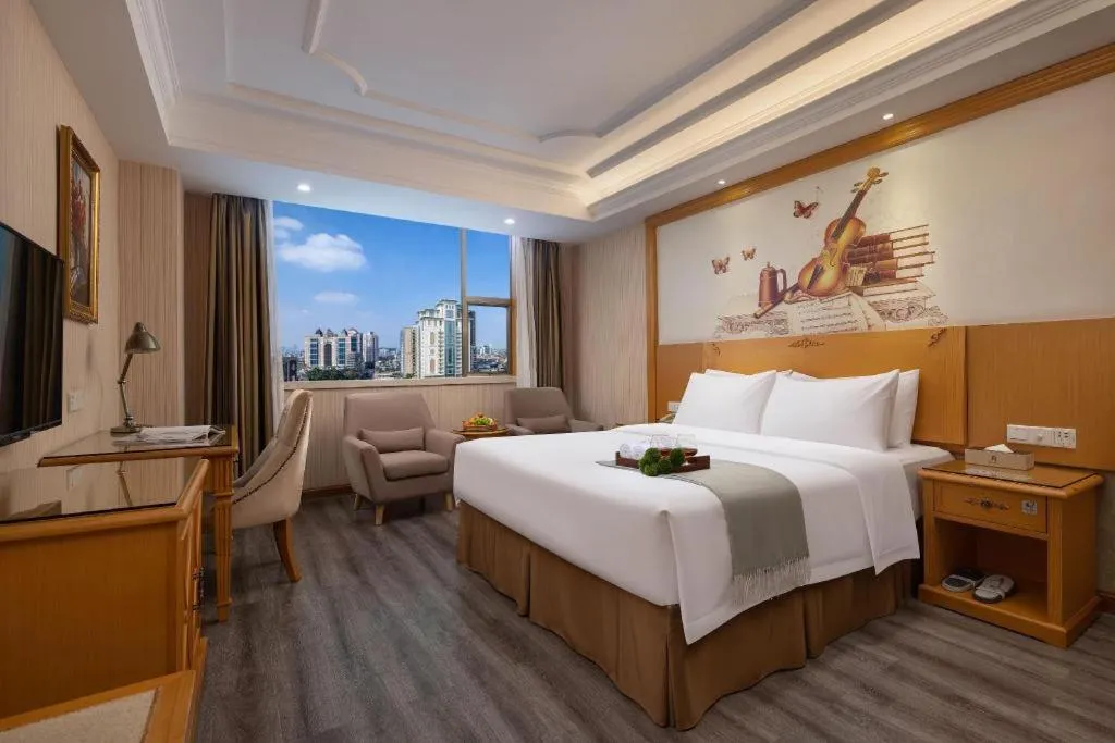 Bed in Vienna Hotel Guangzhou Panyu Shiqiao Center Branch