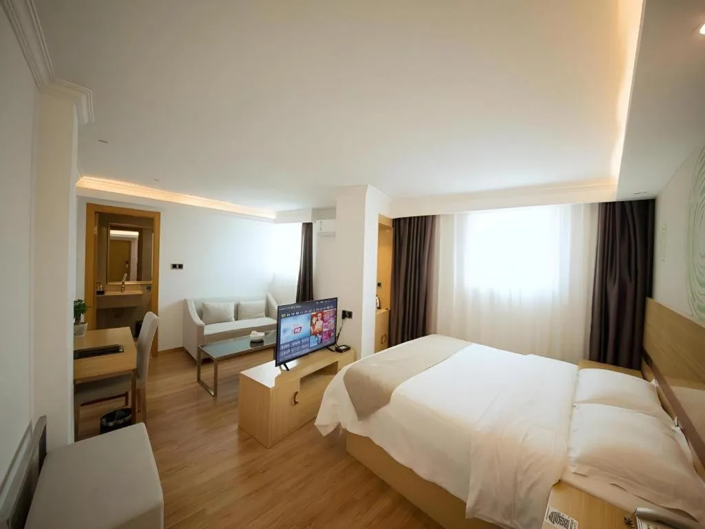 Bed in GreenTree Inn Qingyuan Qinghe Avenue Branch