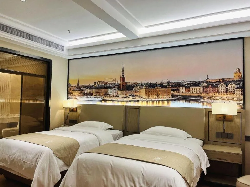 Bed in GreenTree Inn Qingyuan Qinghe Avenue Branch