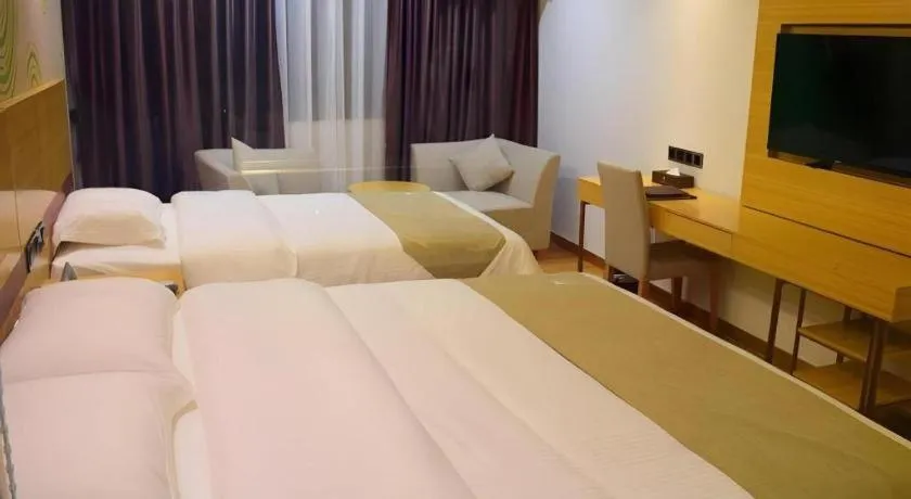 Bed in GreenTree Inn Qingyuan Qinghe Avenue Branch