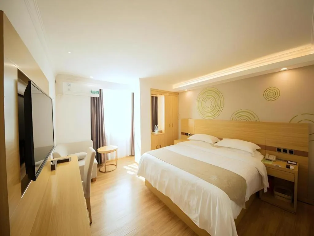 Bed in GreenTree Inn Qingyuan Qinghe Avenue Branch