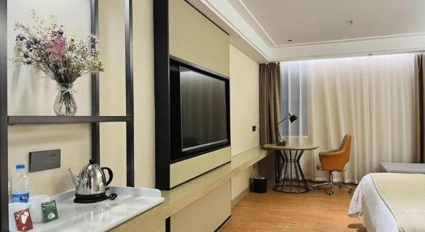 Bed in GreenTree Inn Qingyuan Qinghe Avenue Branch