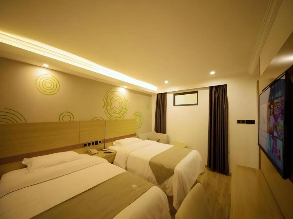 Bed in GreenTree Inn Qingyuan Qinghe Avenue Branch