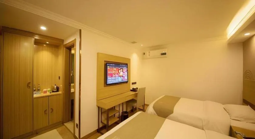 Bed in GreenTree Inn Qingyuan Qinghe Avenue Branch