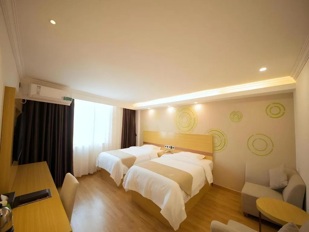 Bed in GreenTree Inn Qingyuan Qinghe Avenue Branch