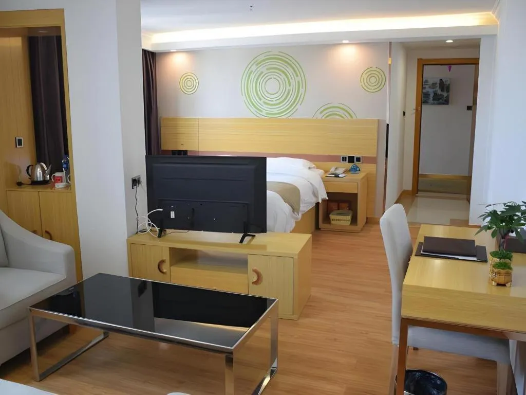 Bed in GreenTree Inn Qingyuan Qinghe Avenue Branch