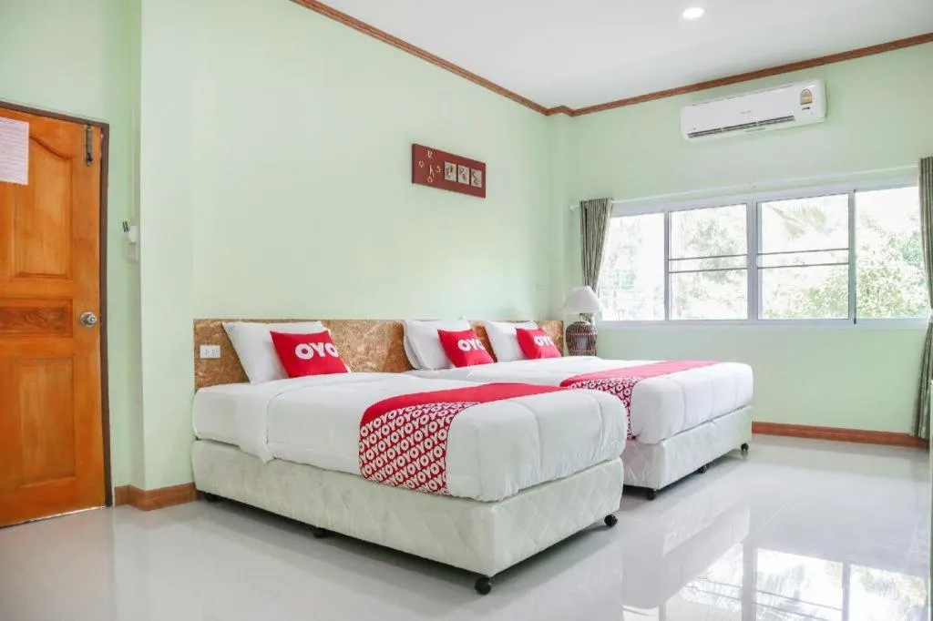 Bed in OYO 742 View Pruksa Resort