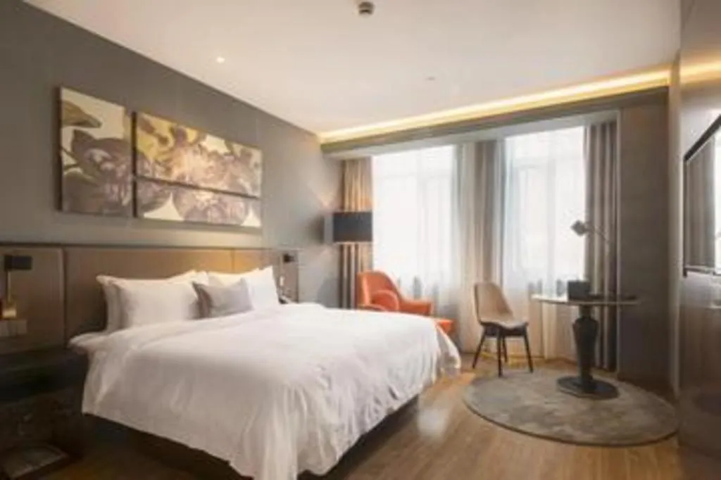 Bed in Yitel Collection Beijing Capital Airport New International Exhibition