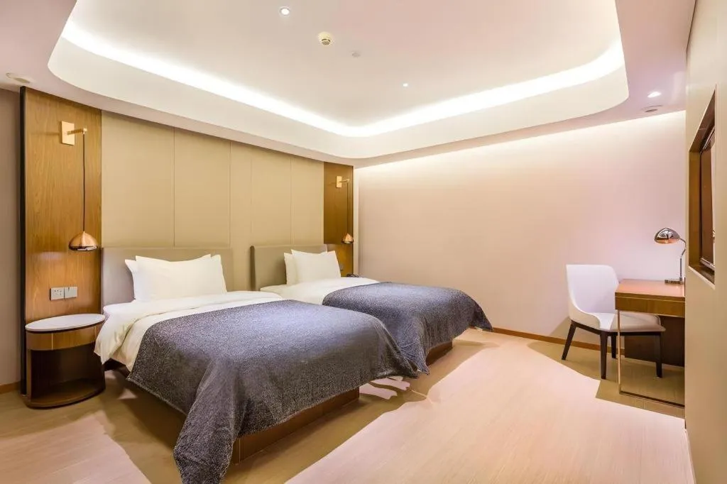 Bed in Yitel Collection Beijing Capital Airport New International Exhibition