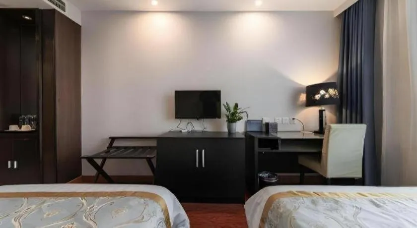 Bed in Yitel Collection Beijing Capital Airport New International Exhibition