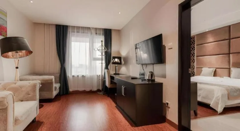 Bed in Yitel Collection Beijing Capital Airport New International Exhibition