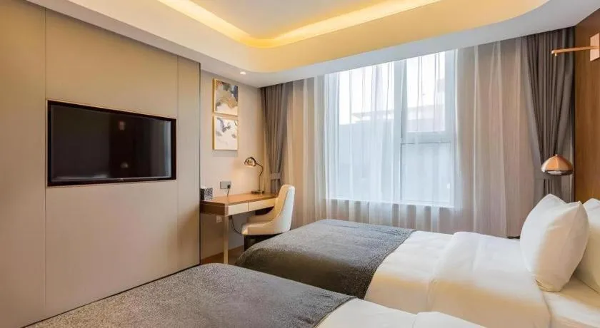 Bed in Yitel Collection Beijing Capital Airport New International Exhibition