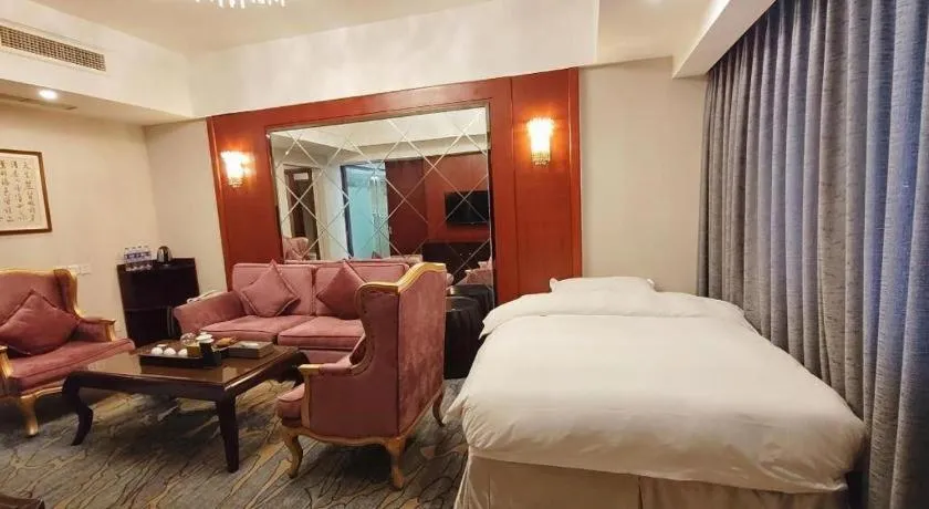 Bed in Chengdu Handu International Hotel