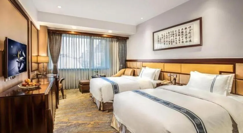 Bed in Chengdu Handu International Hotel