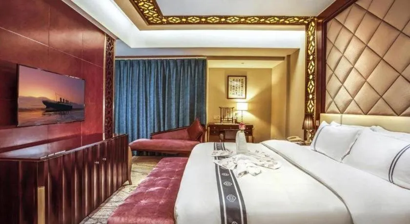 Bed in Chengdu Handu International Hotel