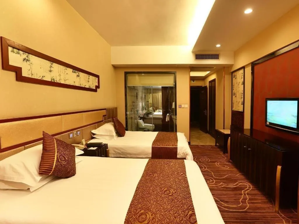 Bed in Chengdu Handu International Hotel