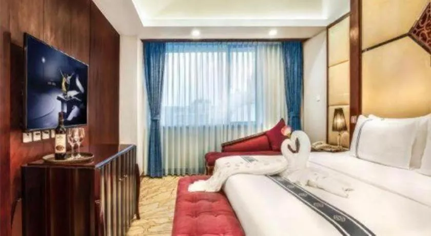 Bed in Chengdu Handu International Hotel