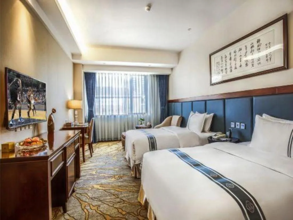 Bed in Chengdu Handu International Hotel