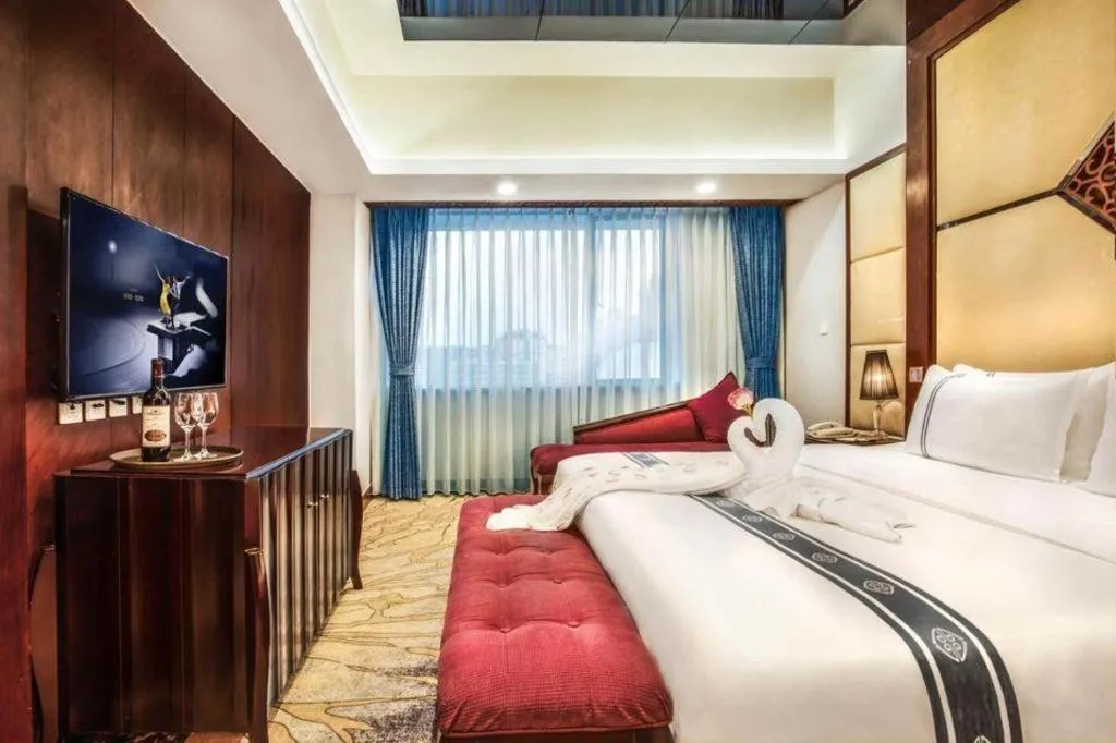 Bed in Chengdu Handu International Hotel