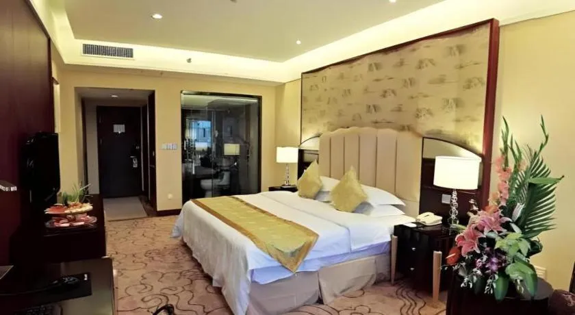 Bed in Chengdu Handu International Hotel