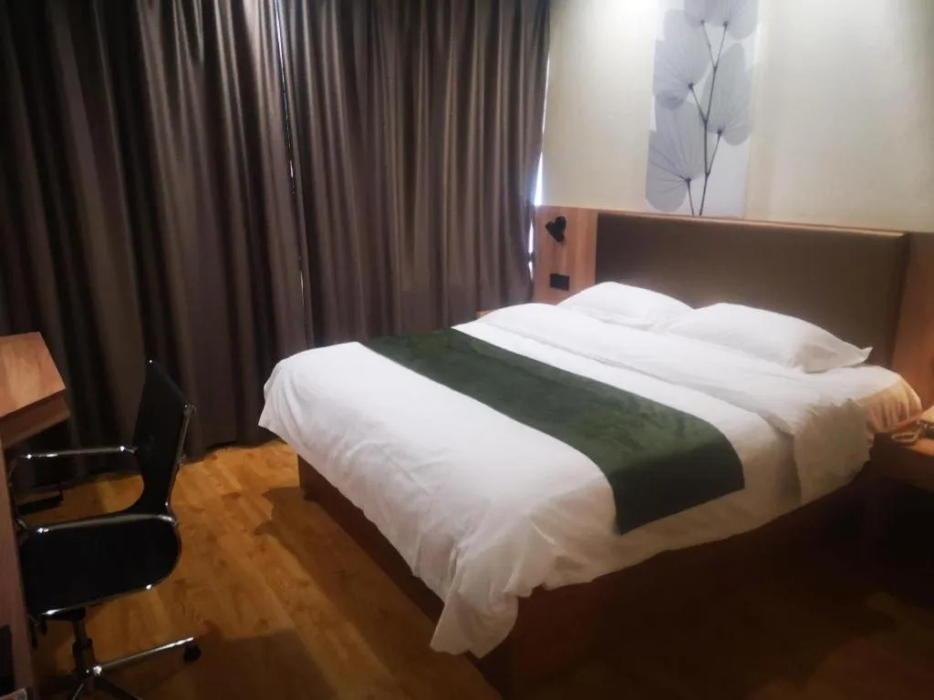 Bed in GreenTree Inn Xuzhou South Minzhu Road
