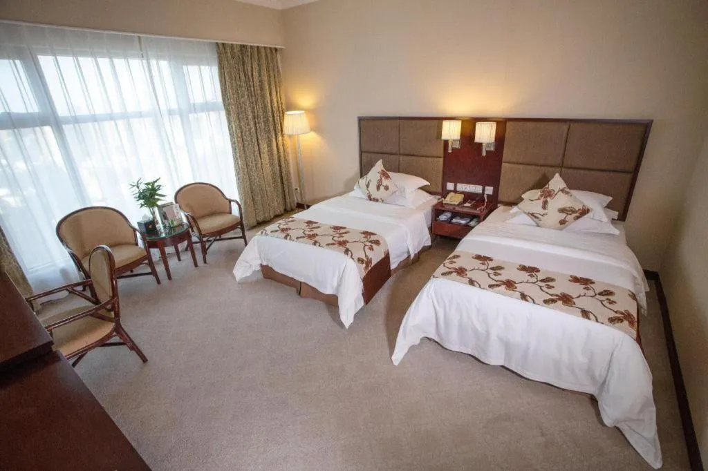 Bed in Dolton Changsha Spa Hotel