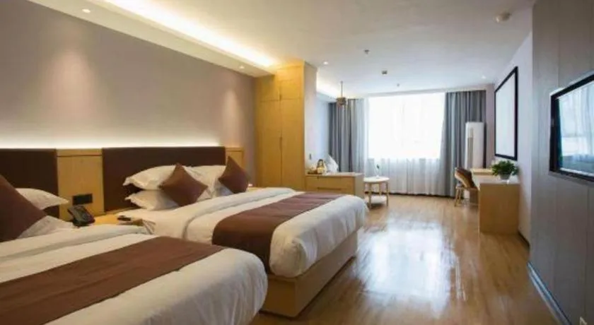 Bed in GYA Hotel Shanghai Songjiang Wanda Plaza