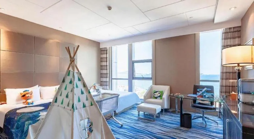 Bed in Brigh Radiance Hotel Yantai