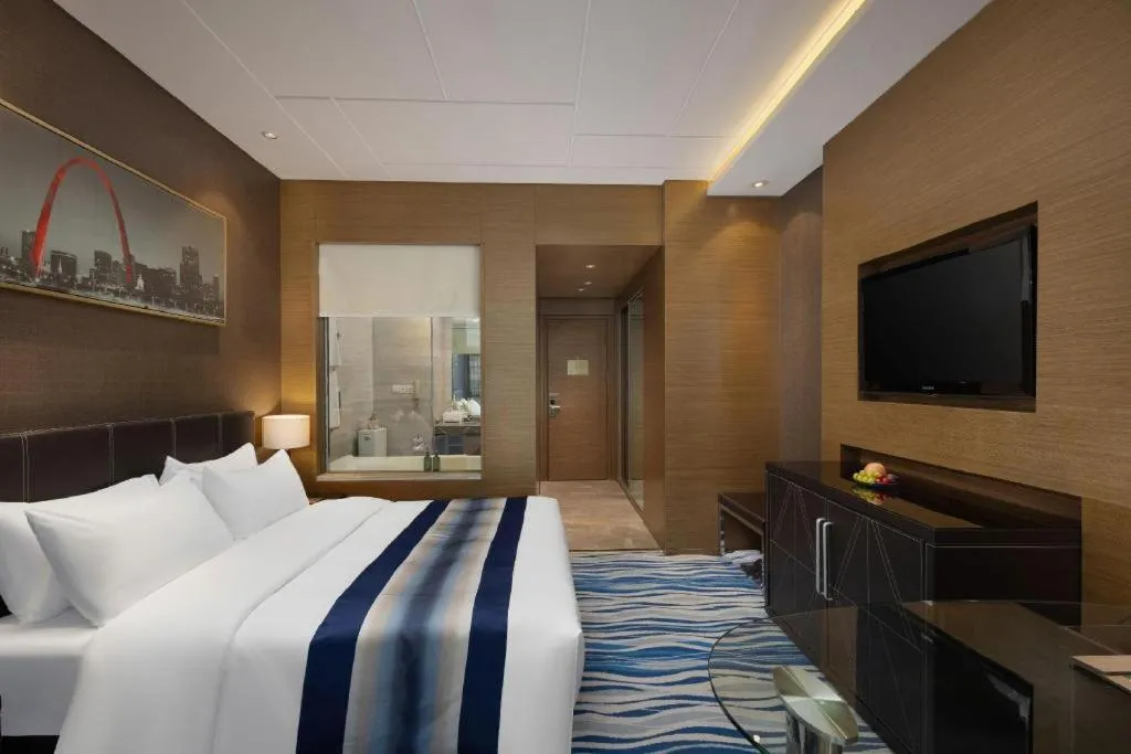 Bed in Brigh Radiance Hotel Yantai