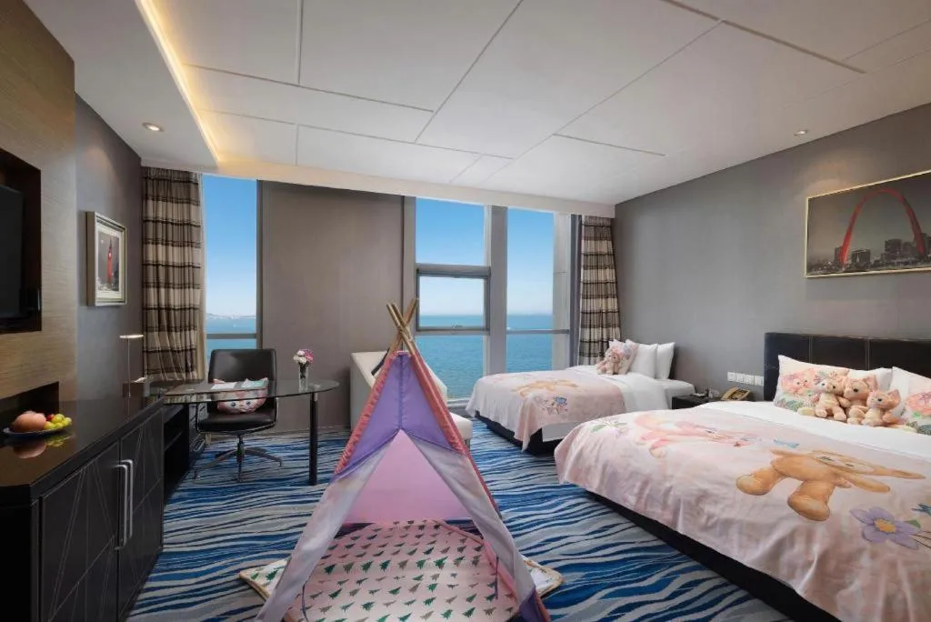 Bed in Brigh Radiance Hotel Yantai