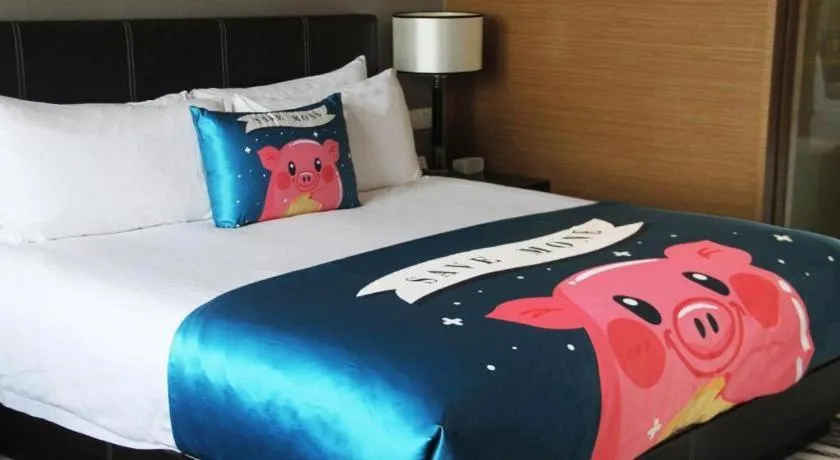 Bed in Brigh Radiance Hotel Yantai