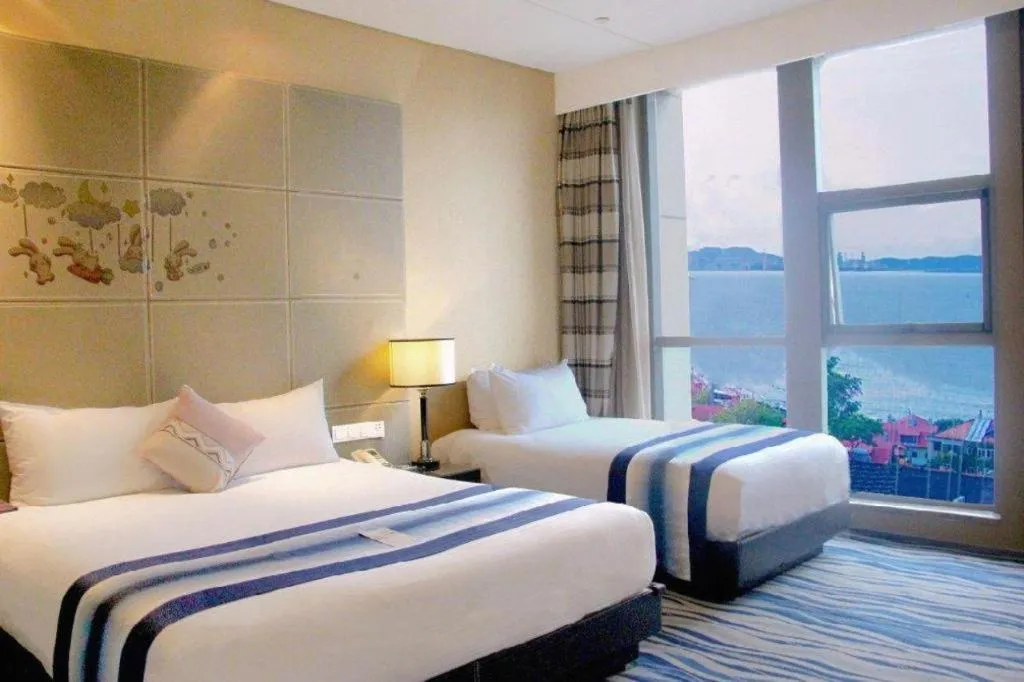 Bed in Brigh Radiance Hotel Yantai