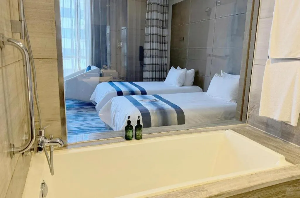 Bed in Brigh Radiance Hotel Yantai