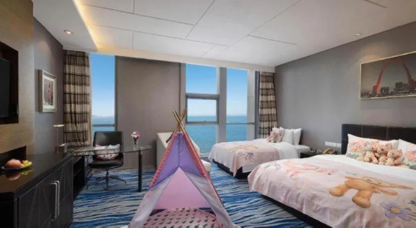 Bed in Brigh Radiance Hotel Yantai