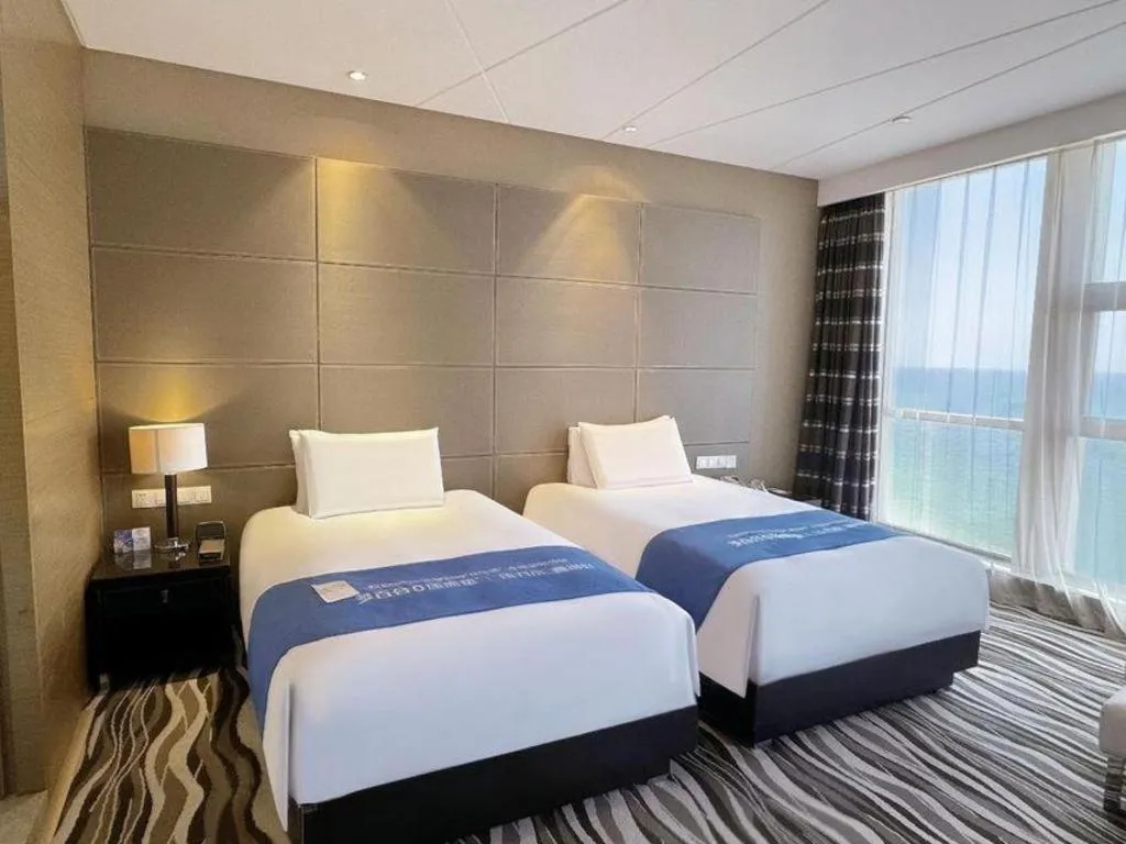 Bed in Brigh Radiance Hotel Yantai