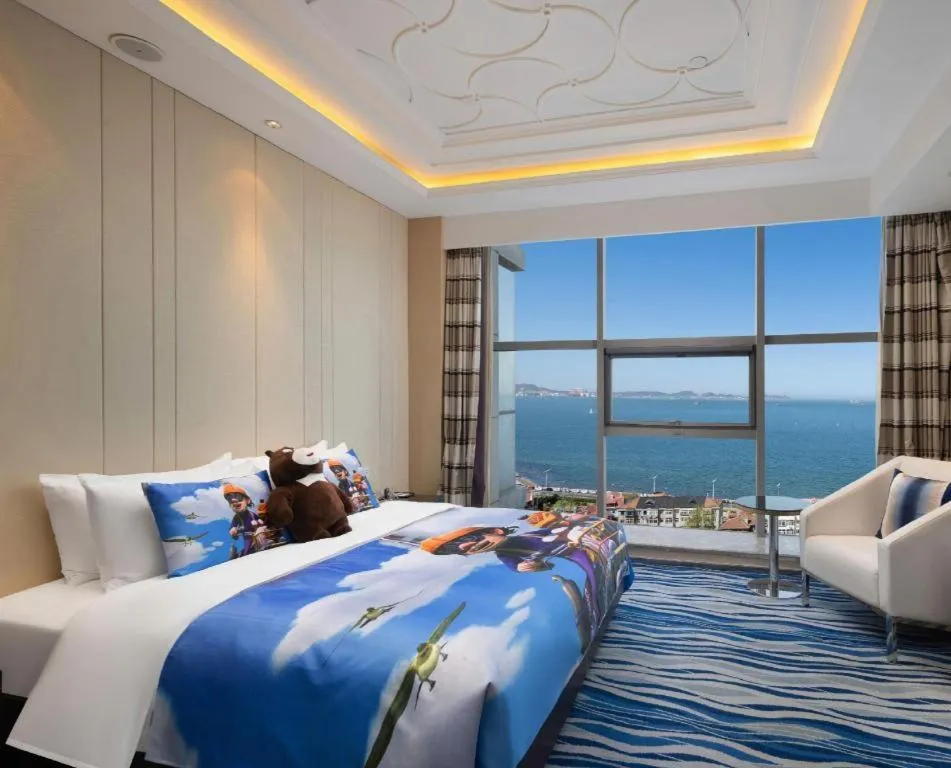 Bed in Brigh Radiance Hotel Yantai