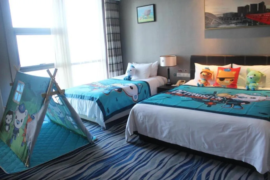 Bed in Brigh Radiance Hotel Yantai