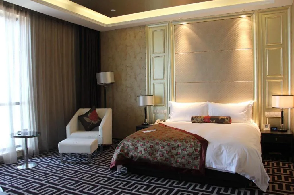 Bed in Brigh Radiance Hotel Yantai