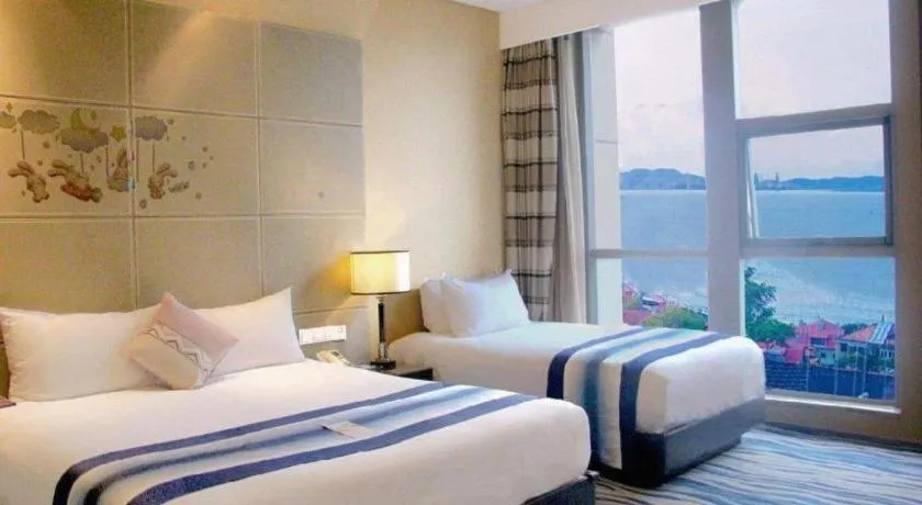 Bed in Brigh Radiance Hotel Yantai