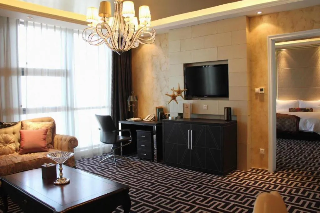 Bed in Brigh Radiance Hotel Yantai