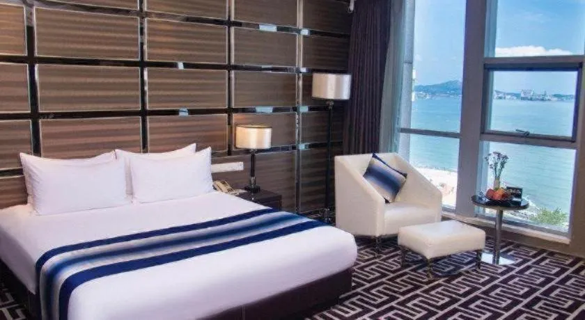 Bed in Brigh Radiance Hotel Yantai